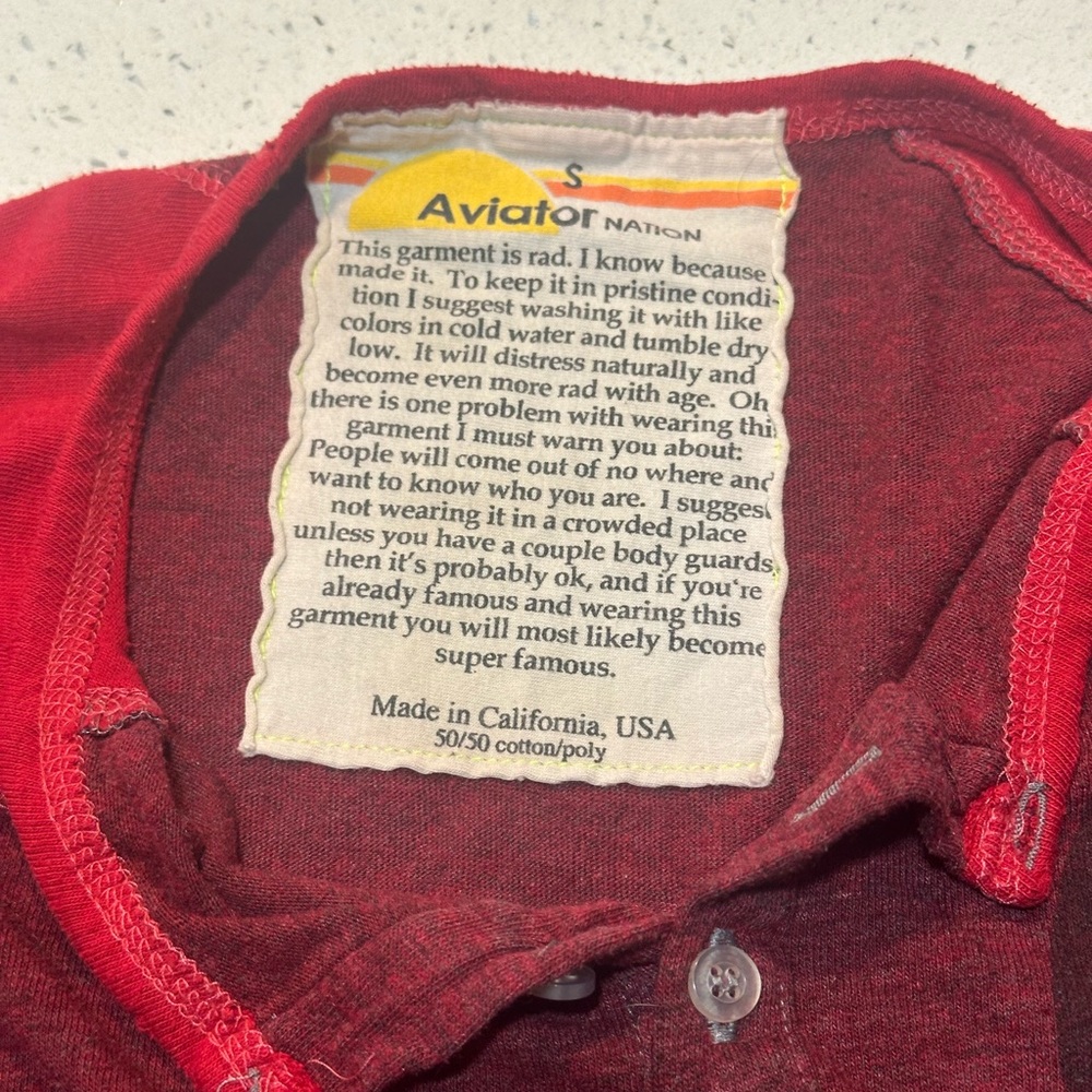 Rare Aviator Nation baseball tee / WAR IS NOT THE ANSWER text & graphic - Picture 11 of 15
